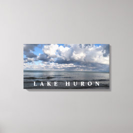 Sjö Huron Clouds Canvastryck