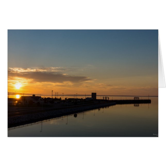 Sjö Huron Golden Morgon OBS Kort (Framsidan Horizontal)