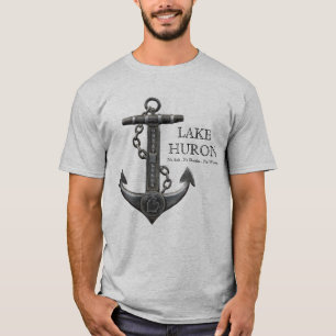 Sjö Huron, nödlidande ankare vid sjön pirat T Shirt