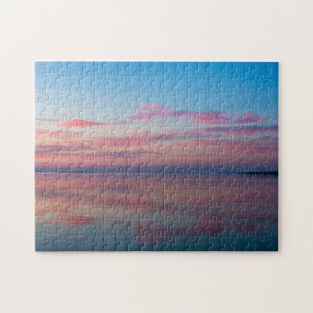 Sjö Huron Rosa Sunrise Pussel (Horisontell)