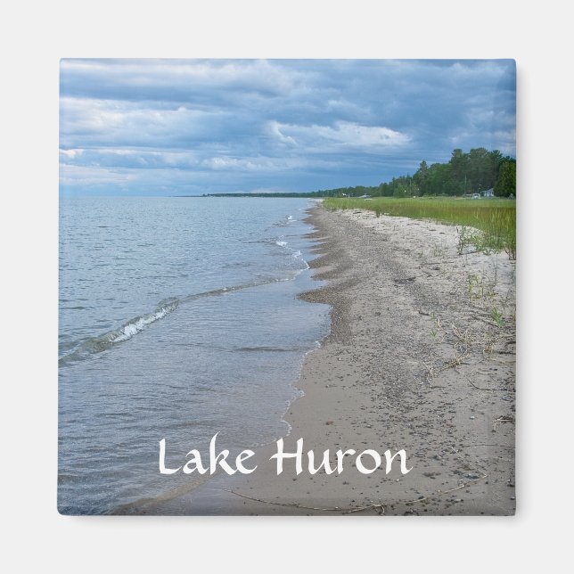 Sjö Huron Summer Beach Magnet (Framsidan)