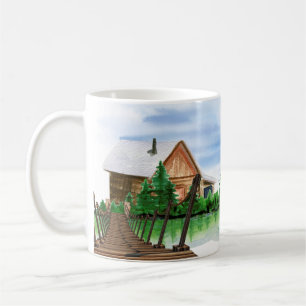 Sjö hus Mysiga Mugg