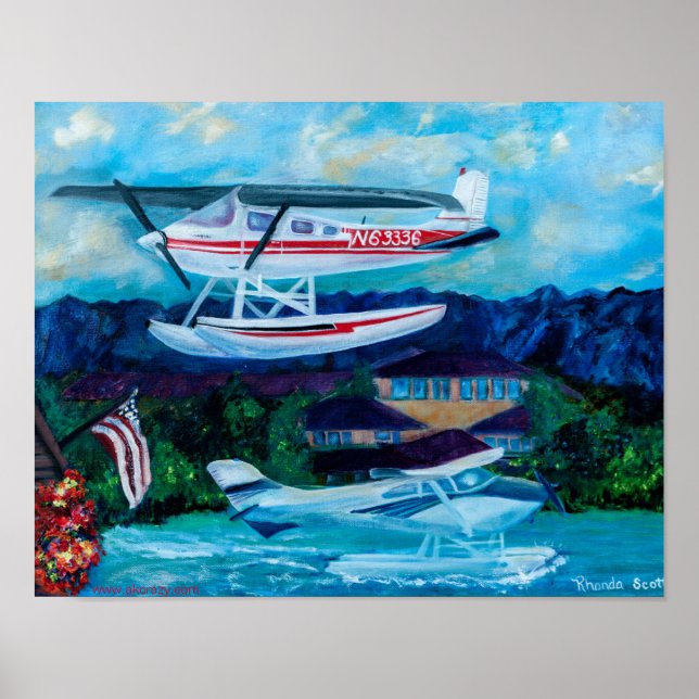 Sjö Huva, Anchorage, Alaska Matte Poster (Framsidan)