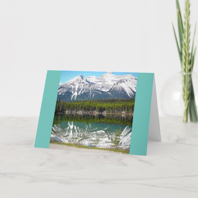 Sjö i Banff, Kanada Kort (Framsida)