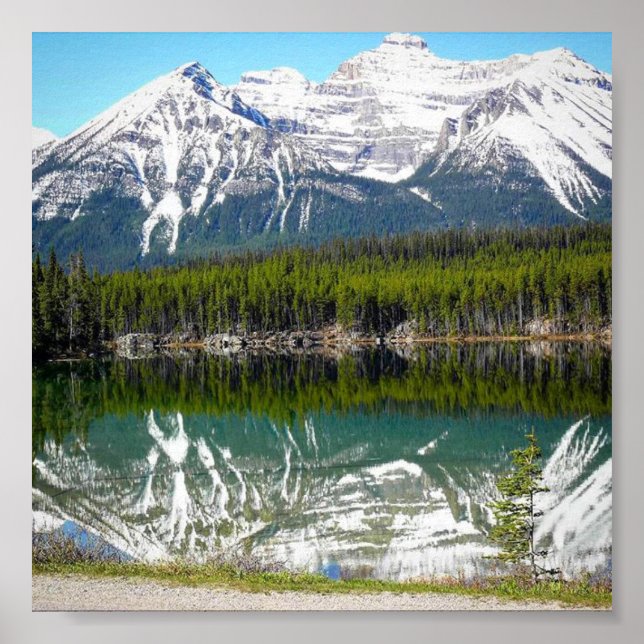 Sjö i Banff Poster (Framsidan)