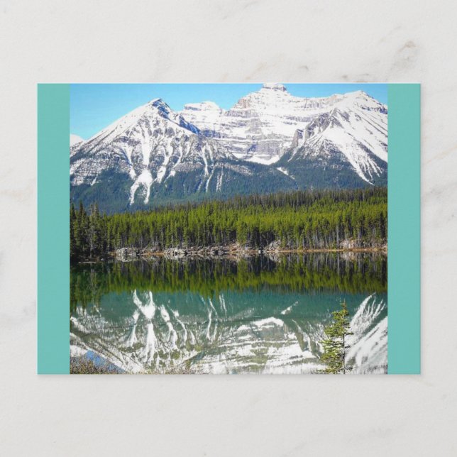 Sjö i Banff Vykort (Framsida)