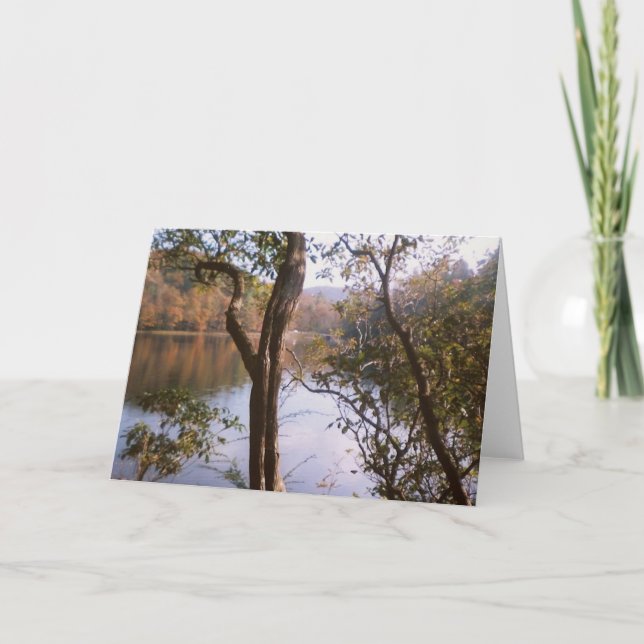 Sjö i berg kort (Framsida)