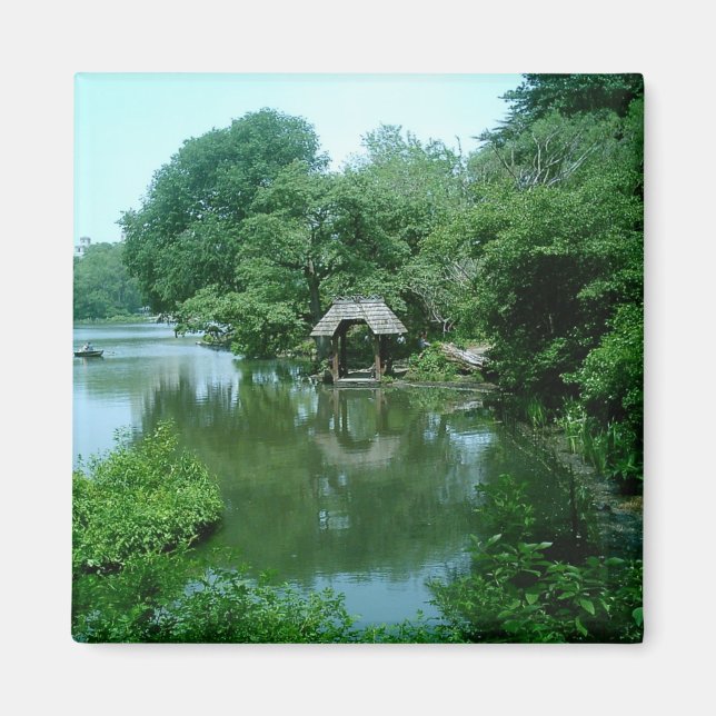 Sjö i Centralparken Magnet (Framsidan)