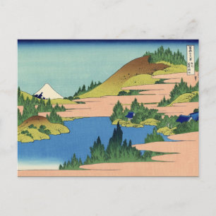 Sjö i Hakone, provinsen Sagami (Hokusai) Vykort
