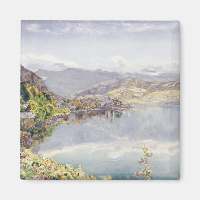 Sjö i Lucerne, Mount Pilatus i Avstånd Magnet (Framsidan)