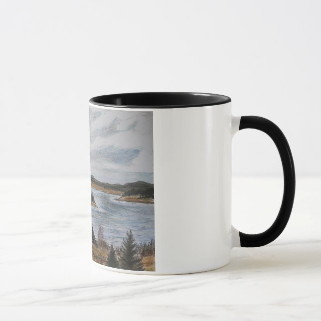 Sjö i NL Kanadas soldater sjö Newfoundland Mugg (Höger)