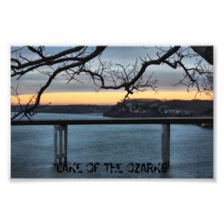 SJÖ I OZARKS FOTOGRAPH FOTOTRYCK