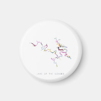 Sjö i Ozarks minimalistiska Silhouette-magnet Magnet
