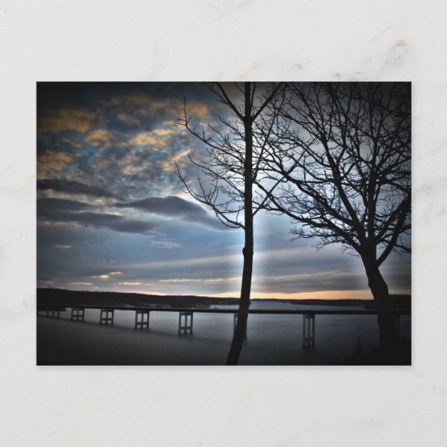 Sjö i Ozarks Missouri Vykort (Framsida)