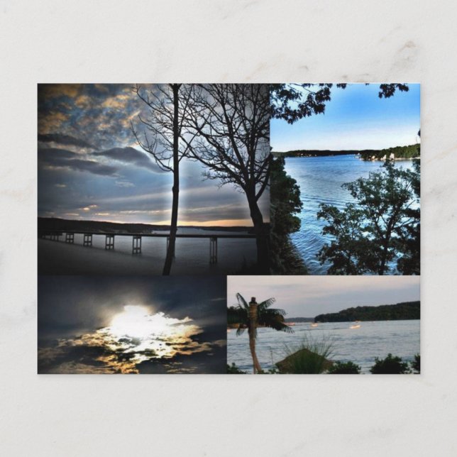 Sjö i Ozarks vykort (Framsida)