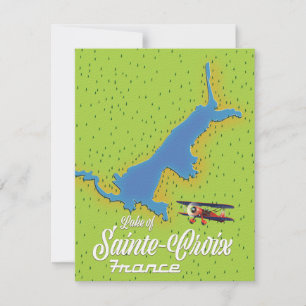 Sjö i Sainte-Croix Frankrike Travel karta