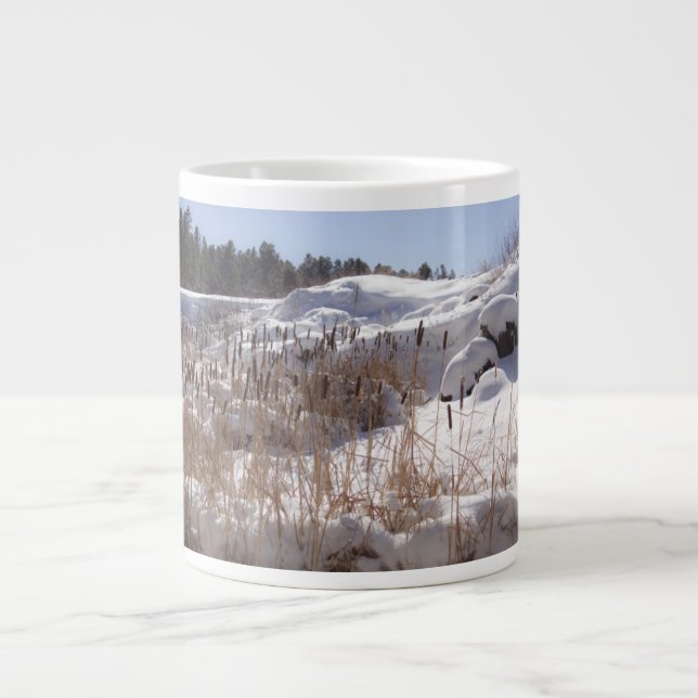 Sjö i Skogen-kaffet Kopp Jumbo Mugg (Framsidan)