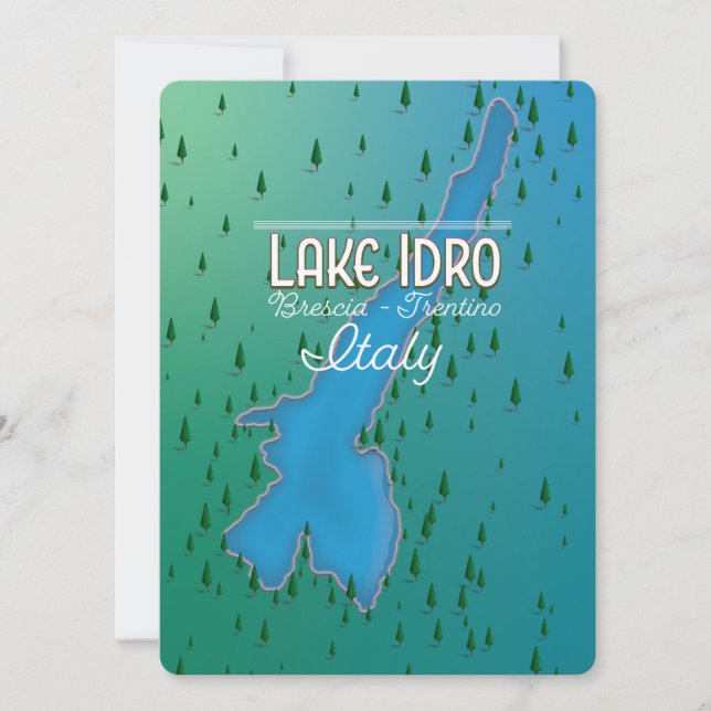 Sjö Idro Italien resaffisch (Framsida)