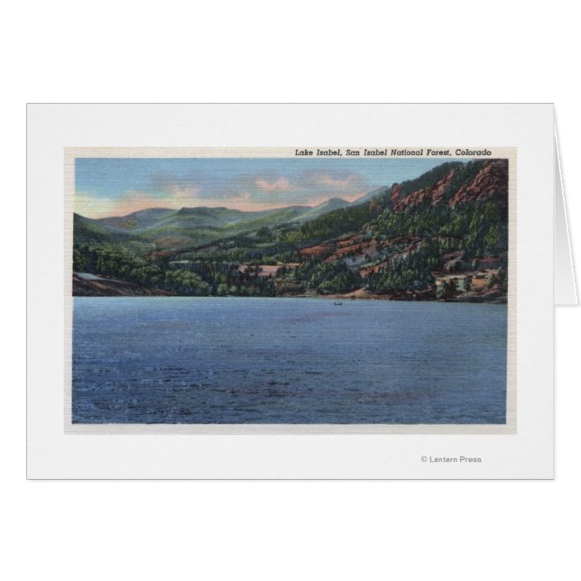 Sjö Isabel, Colorado Hälsningskort (Framsidan Horizontal)