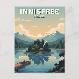Sjö Isle of Innisfree vycard Vykort