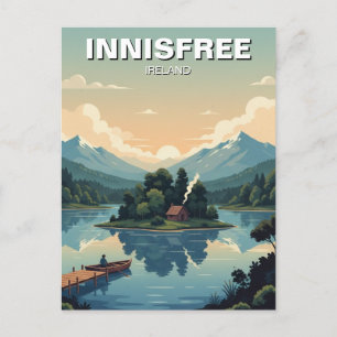 Sjö Isle of Innisfree vycard Vykort