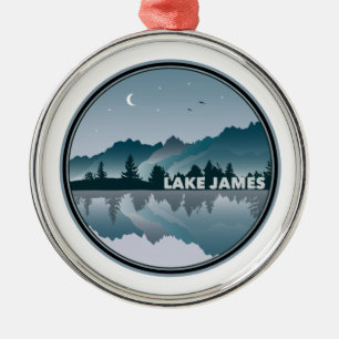 Sjö James North Carolina Reflection Julgransprydnad Metall