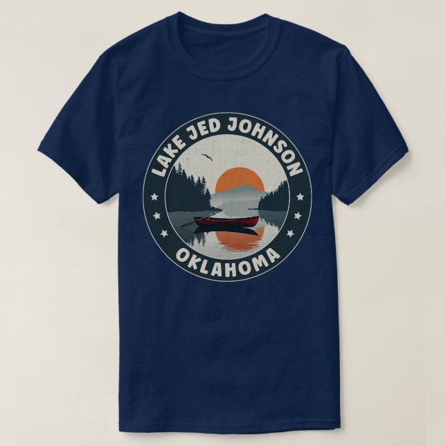 Sjö Jed Johnson Oklahoma Sunset T Shirt (Design framsida)