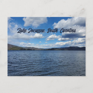 Sjö Jocassee South Carolina Mountain Sjö Vykort