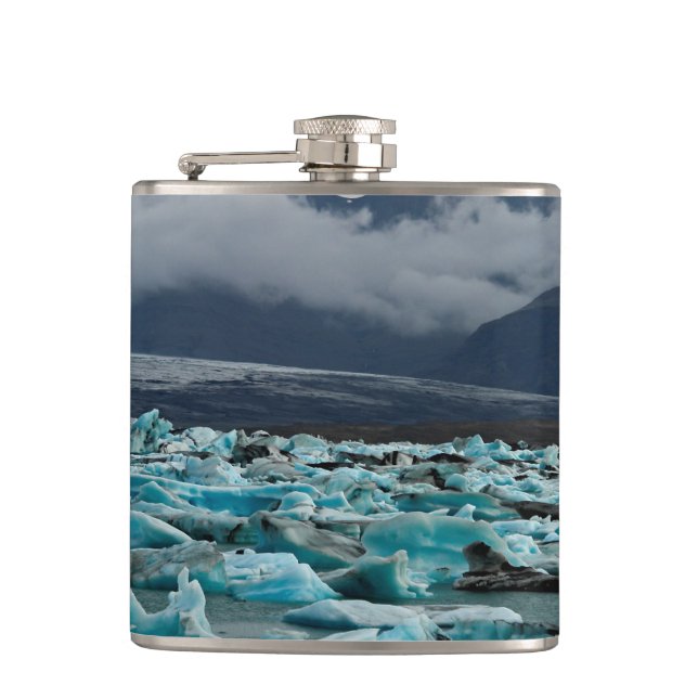 Sjö Jokulsarlon - Island Fickplunta (Framsidan)