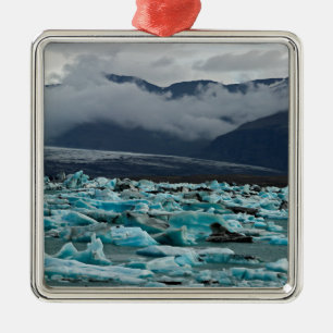 Sjö Jokulsarlon - Island Julgransprydnad Metall