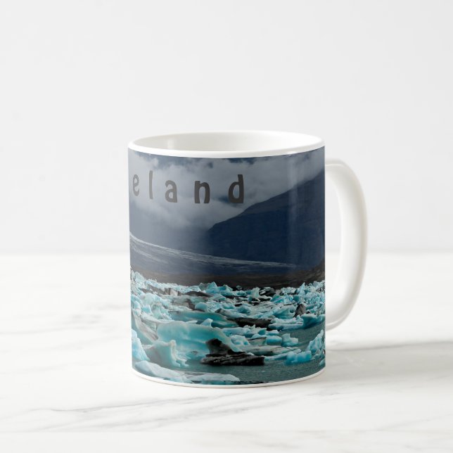 Sjö Jokulsarlon - Island Kaffemugg (Framsida höger)
