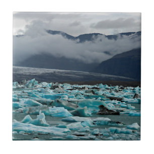 Sjö Jokulsarlon - Island Kakelplatta