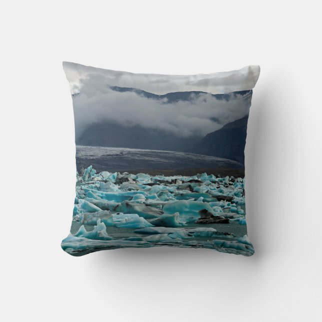Sjö Jokulsarlon - Island Kudde (Framsida)