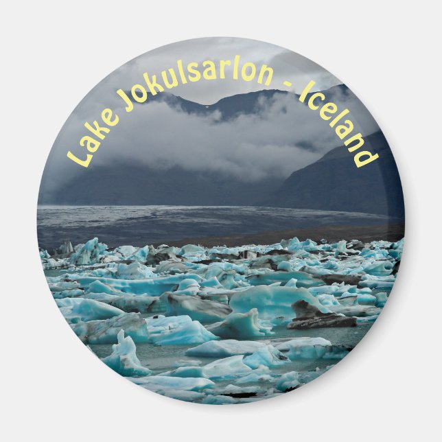 Sjö Jokulsarlon - Island Magnet (Framsidan)