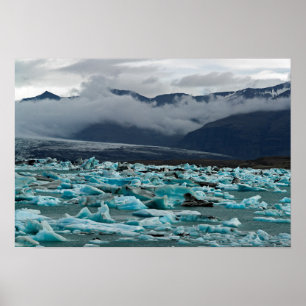 Sjö Jokulsarlon - Island Poster