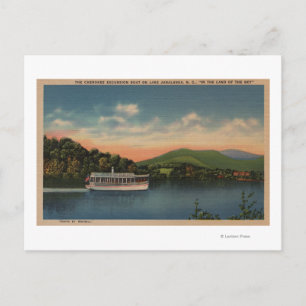 Sjö Junaluska, NC - View Cherokee Boat Vykort