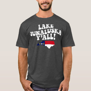Sjö Junaluska North olina NC Flagga Cute Södra T Shirt