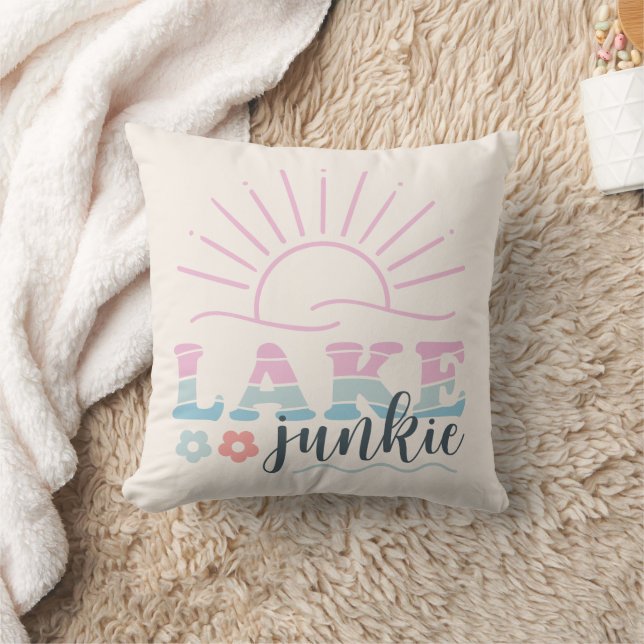 Sjö Junkie Dekorativ kudde (Filt)