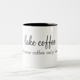 sjö kaffe: Som kaffe hemma bättre Två-Tonad Mugg