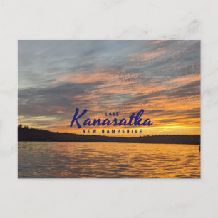 Sjö Kanasatka Sunset-vykort Vykort