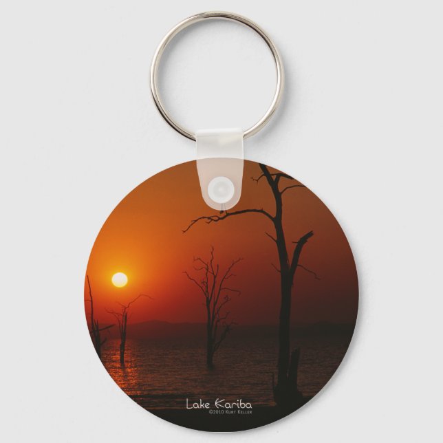 Sjö Kariba Sunset Keychain Nyckelring (Framsida)