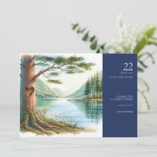 Sjö Kärlek Spara Datumet (Stående Fram)