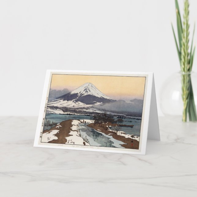 Sjö Kawaguchi, Hiroshi Yoshida, Woodcut Kort (Framsida)