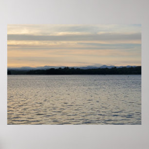 Sjö Keowee South Carolina Sunset Poster