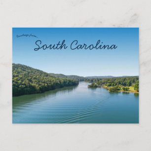 Sjö Keowee South Carolina USA Vykort