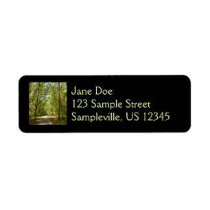 Sjö Kittamaquandi Trail i Columbia Maryland Returadress Etikett
