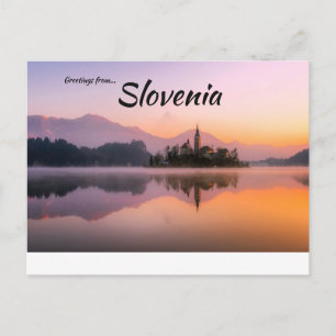Sjö-kort för Slovenien Vykort