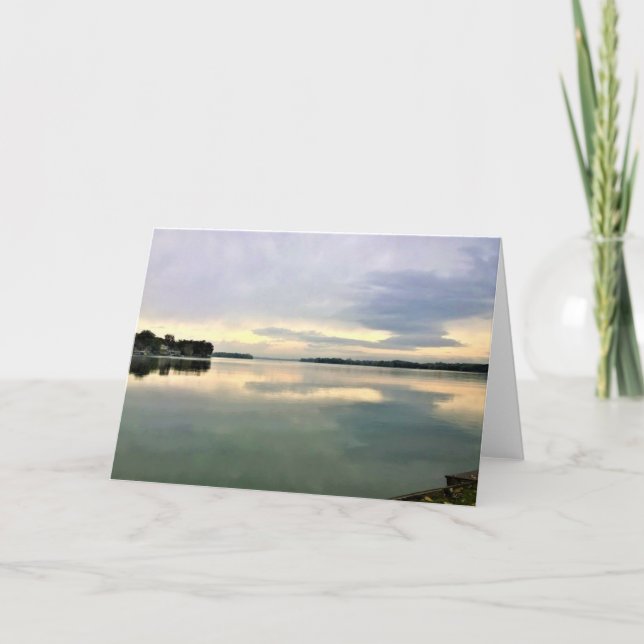 Sjö La Belle, Oconomowoc, Wisconsin Kort (Framsida)