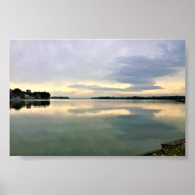 Sjö La Belle, Oconomowoc, Wisconsin Poster (Framsidan)