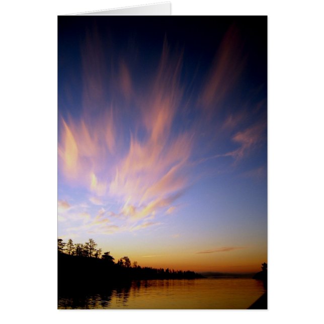 Sjö Ladoga liggande Hälsningskort (Framsidan)